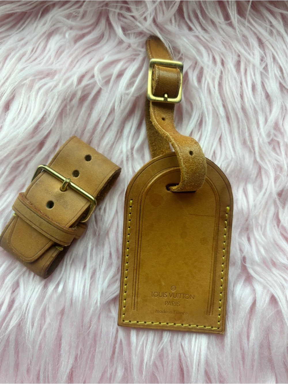 Louis Vuitton Luggage Tag and Poignet